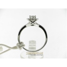 Chimento anello solitario oro bianco e diamante ct.0,40 Sim Ref. 82438005 